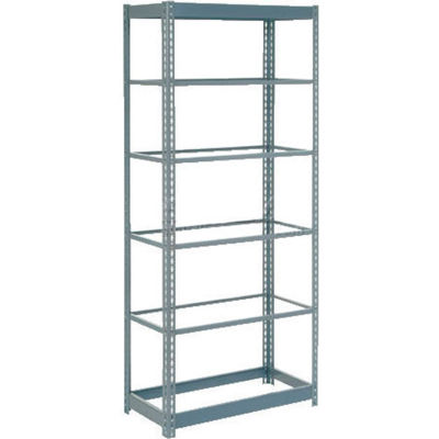 Global Industrial™ Heavy Duty Shelving 48"W x 24"D x 60"H With 6 Shelves - No Deck - Gray
