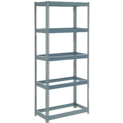 Global Industrial Extra Heavy Duty Shelving 36"W x 18"D x 60"H With 5 Shelves, No Deck, Gray