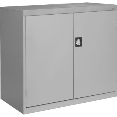 Sandusky Elite Series Counter Height Storage Cabinet EA2R462442 - 46x24x42, Gray