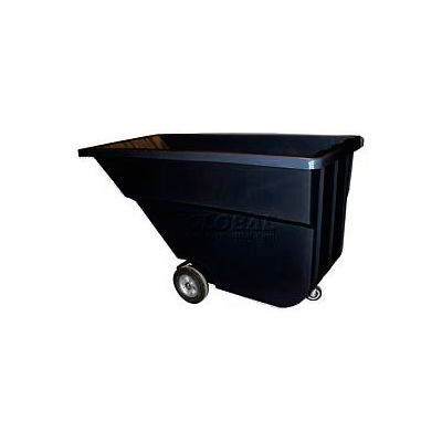 Bayhead Products Black Light Duty 1.1 Cubic Yard Tilt Truck 600 Lb. Capacity