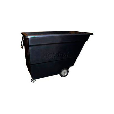 Bayhead Products Black Light Duty 1.7 Cubic Yard Tilt Truck 1000 Lb. Capacity