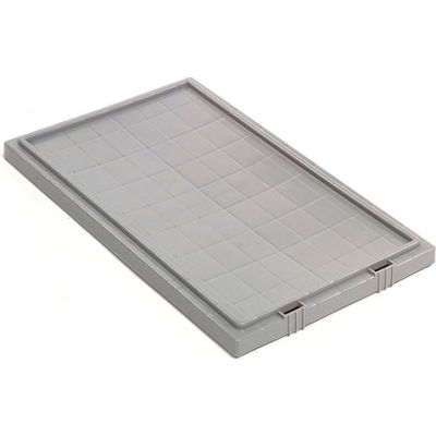 Lid LID181 for Stack And Nest Container - Plastic Storage SNT180, SNT185, Gray - Pkg Qty 6