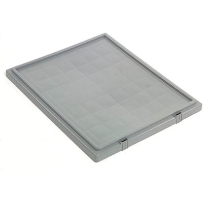 Lid LID191 for Stack And Nest Container - Plastic Storage SNT190, SNT195, Gray - Pkg Qty 6