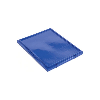 Lid LID241 for Plastic Shipping Containers - Stackable & Nesting SNT240, Blue - Pkg Qty 3