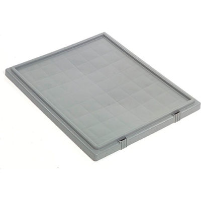 Lid LID231 for Stack And Nest Container - Plastic Storage SNT225, SNT230, Gray - Pkg Qty 3