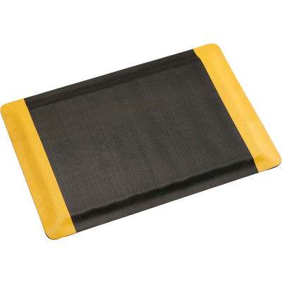 Apache Mills Invigorator Corrugated Safety Mat 1/2" Thick 3' x 60' Black/Yellow