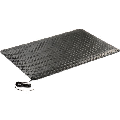 Wearwell® 786-DP Conductive Anti Static Anti-Fatigue Mat, 9/16", 3'W Cut Lngth 1'Up To 75', Blk