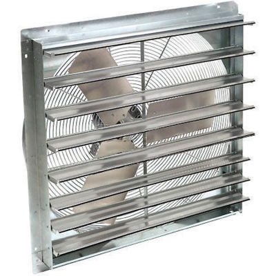 24" Exhaust Fan with Shutter - Direct Drive - 1/5 HP - Single Speed