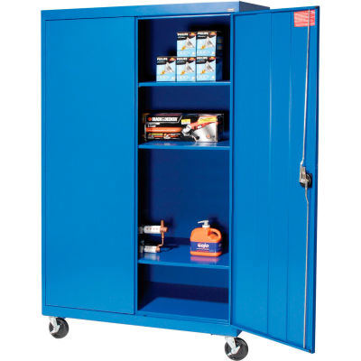 Sandusky Mobile Storage Cabinet TA3R462466- 46x24x66, Blue