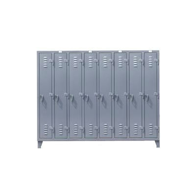 Strong Hold® Heavy Duty Slim-Line Locker 86-18-1TSL - Single Tier 98x18x78 8 Door