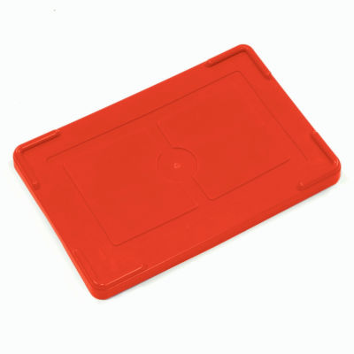 Global Industrial Lid COV91000 for Plastic Dividable Grid Container, 10-7/8"L x 8-1/4"W, Red - Pkg Qty 10