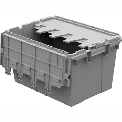 Buckhorn Attached Lid Container AC2115120201000 - 21-1/2x15-1/4x12-1/2 - Pkg Qty 6