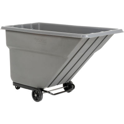 Trucks & Carts | Tilt & Trash | Deluxe Gray Standard Duty Plastic Tilt ...