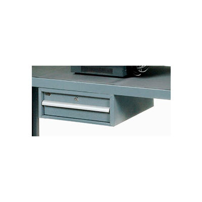 Global Industrial Utility Drawer for Service Carts, 17-1/4"L x 20"W x 6-1/2"H, Gray
