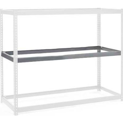 Global Industrial Additional Level For Wide Span Rack 48"Wx24"D No Deck 1200 Lb Capacity, Gray