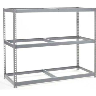Global Industrial Additional Level For Wide Span Rack 60"Wx24"D No Deck 1200 Lb Capacity, Gray