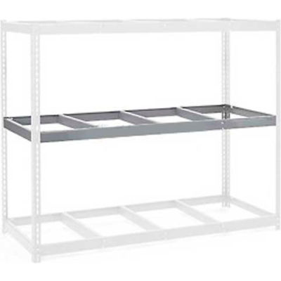 Global Industrial Additional Level For Wide Span Rack 72"W x 15"D No Deck 900 Lb Capacity, Gry