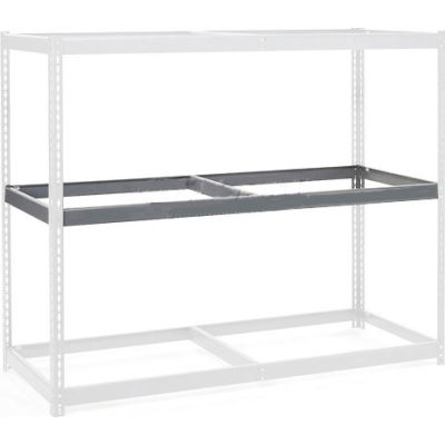 Global Industrial Additional Level For Wide Span Rack 96"Wx48"D No Deck 1100 Lb Capacity, Gray