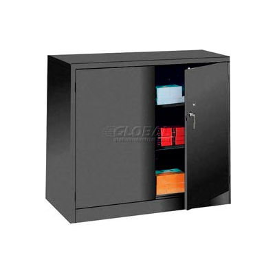 Lyon Counter Height Storage Cabinet KK1035 - 48x24x42 - Black