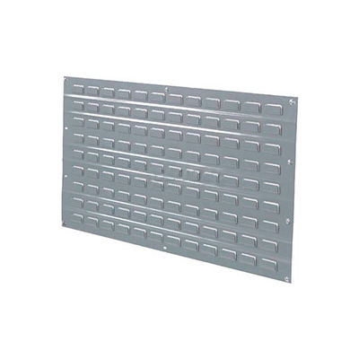 Louvered Wall Panel Without Bins 36x19 Gray - Pkg Qty 4