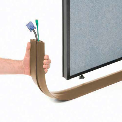 Wiremold BR1600-25 25' Roll Overfloor Raceway Cord Cover - 1" X 3/4 " Center Chase, Brown, Priced/ft - Pkg Qty 50