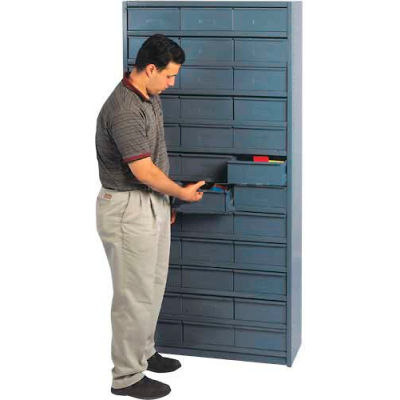 18"D Metal Drawer Storage Cabinet with 72 Drawers