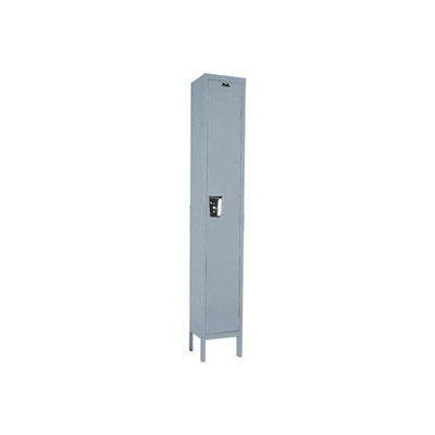 Hallowell UY1588-1 Maintenance-Free Quiet Locker Single Tier 15x18x72 1 Door Ready To Assemble Gray