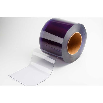 TMI PVC Strip Curtain Door Bulk Roll - Smooth Low Temperature USDA - 8" x 105' x .080"