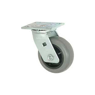 Faultless Swivel Plate Caster 493-5 5" TPR Wheel