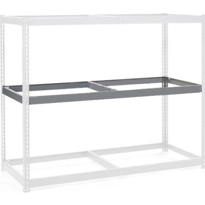 Global Industrial Additional Level For Wide Span Rack 72"W x 36"D No Deck 900 Lb Capacity, Gry