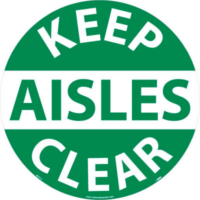 Floor Signs - Keep Aisles Clear