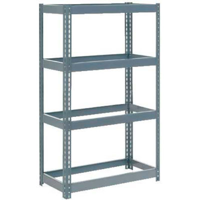 Global Industrial Extra Heavy Duty Shelving 36"W x 24"D x 60"H With 4 Shelves, No Deck, Gray