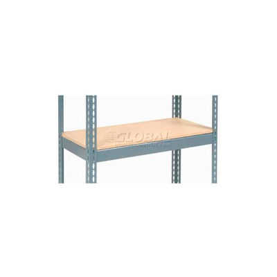 Global Industrial™ Additional Shelf Level Boltless Wood Deck 48"W x 12"D - Gray