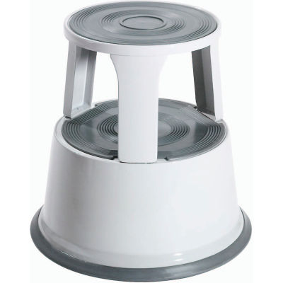 Global Industrial 17"H Rolling Step Stool - Gray