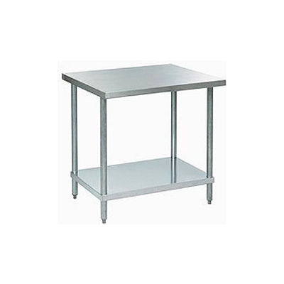 Aero Manufacturing Workbench W/Undershelf, 18 Ga. 430 Series Stainless, 30"Wx24"D