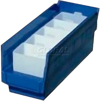 Akro-Mils Bin Cup 30102 For Shelf Bins - 5" x 2-3/4" x 3", White - Pkg Qty 24