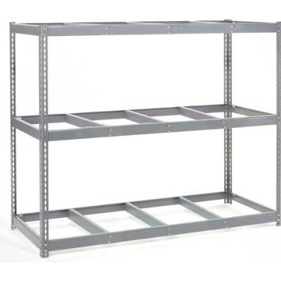 Global Industrial Wide Span Rack 96Wx24Dx84H W/ 3 Shelves No Deck 1100 Lb Capacity Per Level