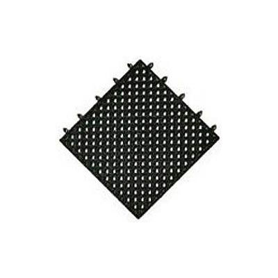 NoTrax® Modular Lok-Tyle Drainage Mat Interlocking Tile 12" x 12" Black