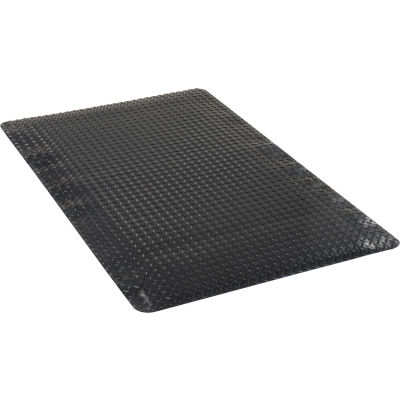 Apache Mills Diamond Foot Diamond Plate Mat 15/16" Thick 3' x 5' Black