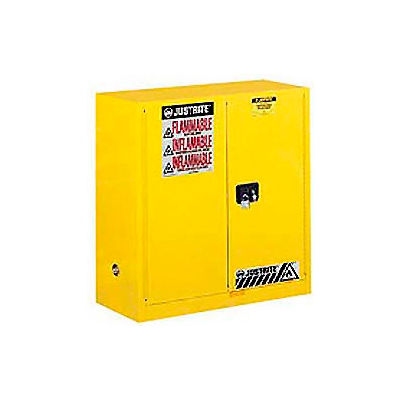 Justrite Flammable Cabinet With Manual Close Double Door 30 Gallon