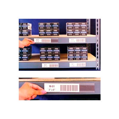 Adhesive Label Holders 6"W X .75"H (12 pcs/pkg)