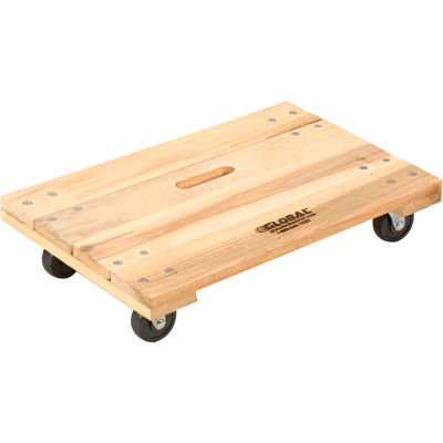 Hardwood Dolly with Solid Deck 24 x 16 1000 Lb. Capacity