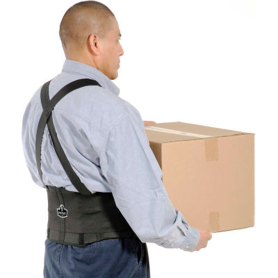 Ergodyne® ProFlex® 1650 Economy Back Support with Suspenders, L, 34-38" Waist Size