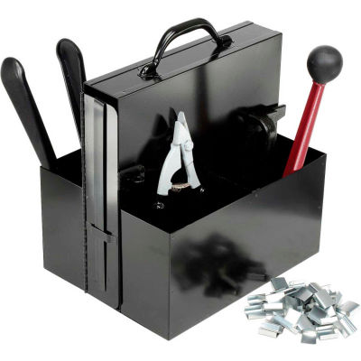 Steel Strapping Kit With Two 3/4" x 200' Coils, Tensioner, Sealer, Cutter & Case