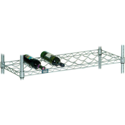 Wine Bottle Shelf 36 x 14 Chrome
