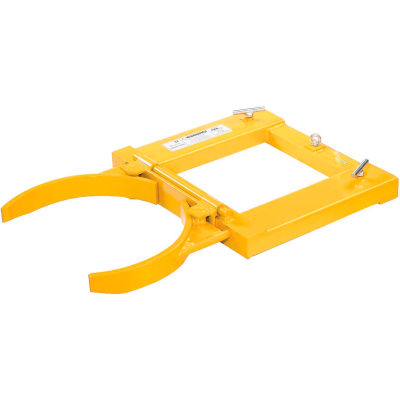 Single Fork Mounted Forklift Drum Gripper 1500 Lb. Capacity