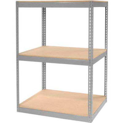 Global Industrial™ Record Storage Rack Without Boxes 42"W x 30"D x 60"H - Gray