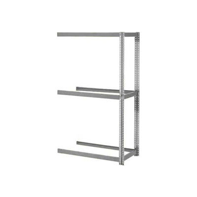 Global Industrial Expandable Add-On Rack 36x24x84, 3 Levels No Deck 1500lb Cap Per Level, GRY