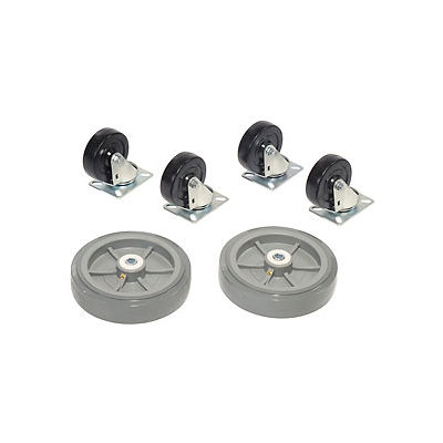 Replacement Caster Kit for Global Industrial Wood & Steel Deck Narrow Aisle Platform Trucks