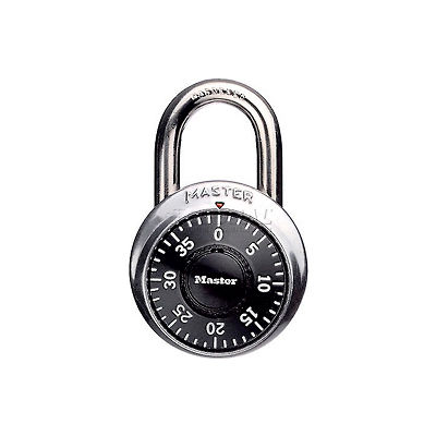 Master Lock® No. 1502 Combination Padlock 3/4" Shackle - No Control Key access - Pkg Qty 5